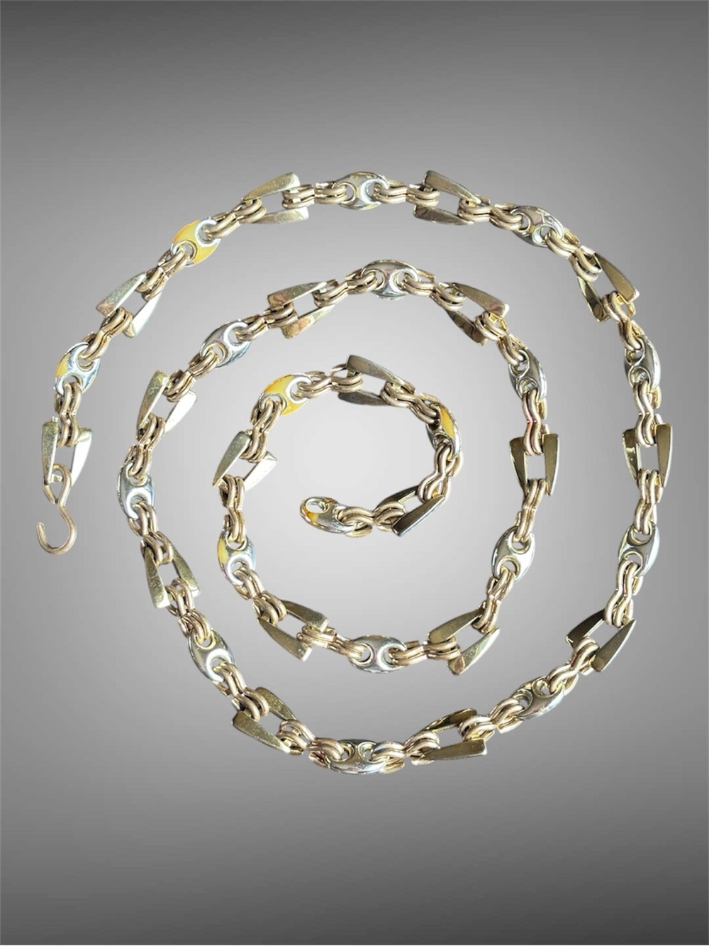 🌼VTG Mixed Metal Chain Link Belt